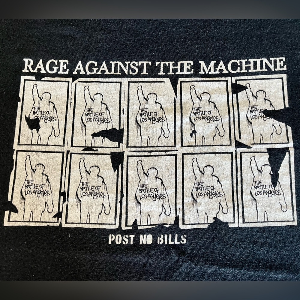 Rage Against The Machine Post No Bills Official Tee T-Shirt Mens Unisex XL - Picture 5 of 5